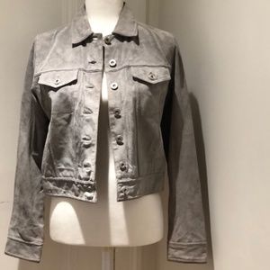 IN SUEDE, Dusty Blue/Grey Jacket, Size S